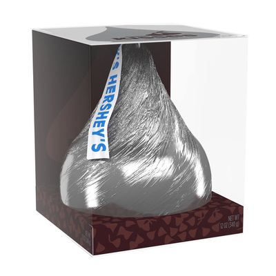 HERSHEY&#39;S KISSES Solid Milk Chocolate Candy Gift Box, 12 oz