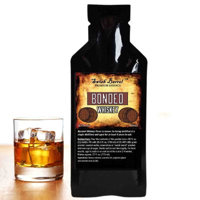 Bonded Whiskey Flavor Premium Essence | Bootleg Kit Refills | Thousand Oaks Barrel Co. | Gourmet Flavor for Cocktails Mixers and Cookery | 20ml .65oz