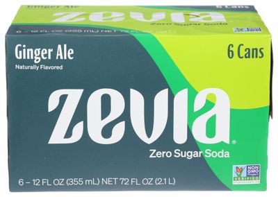Zevia All Natural Diet Soda - Ginger Ale - 12 oz - 6 pk