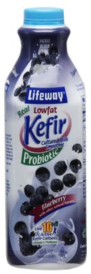 Lifeway Lowfat Kefir, Blueberry, 32 Ounce (Pack of 06)