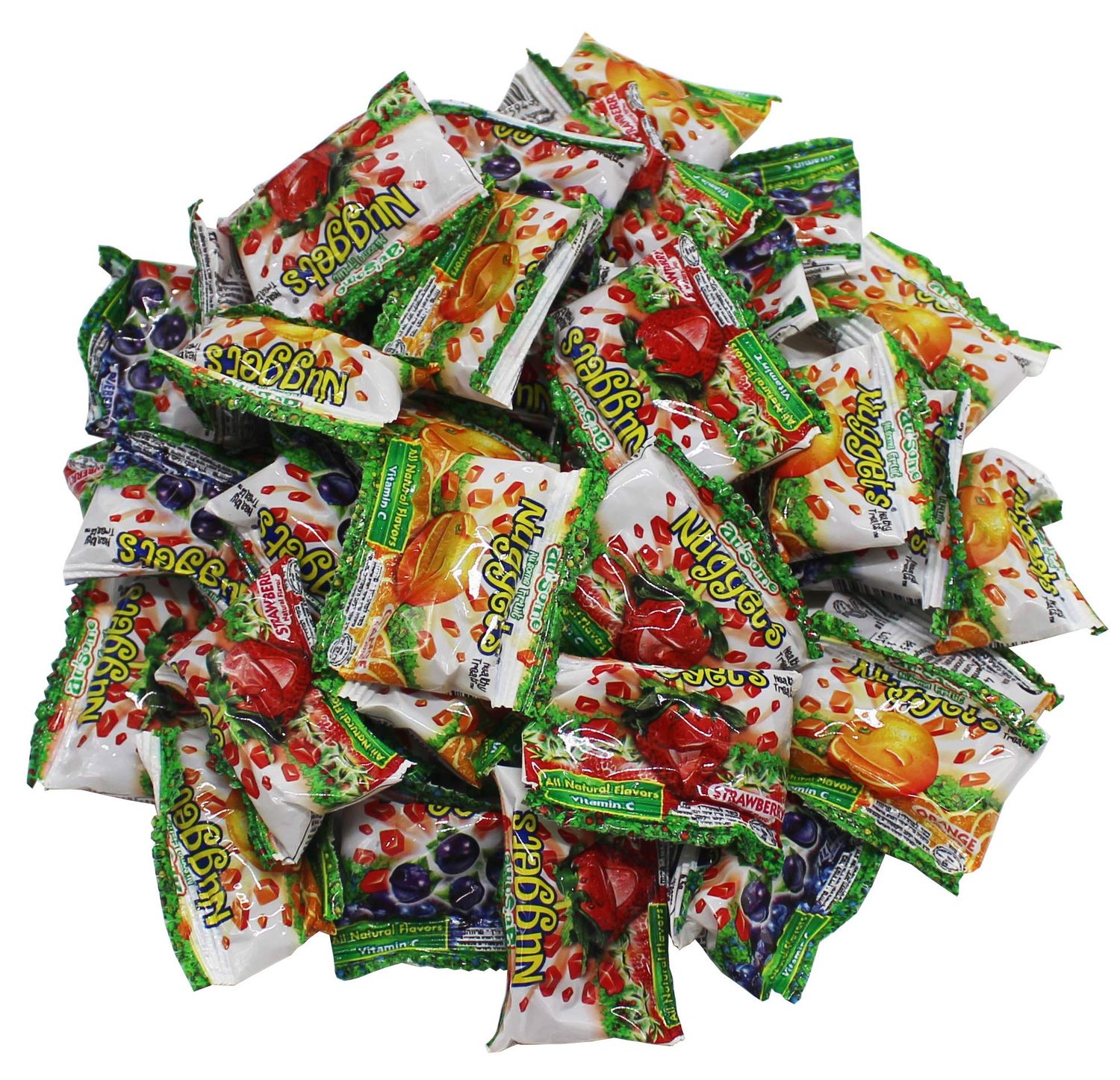 30 Fruit Nuggets Mini Pouches Kosher Vitamin C 56% Real Juice All Natural Flavors Gluten Free - By Au&#39;some