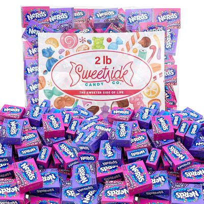 Bulk Candy 2lbs Pack - Mini Boxes Grape and Strawberry Hard Candy, Candy Mini Boxes - Delicious Individually Wrapped Candy for Easter, Kids, Office Party