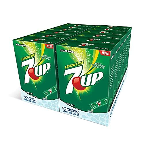 7-UP Powder Drink Mix - Sugar Free &amp; Delicious (Lemon Lime, 72 Sticks)