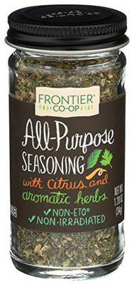 Frontier Co-op All-Purpose Salt-Free Everyday Spice Blend, 1.2 Ounce Jar, Great on Veggies, Fish, Chicken and More, Vegan