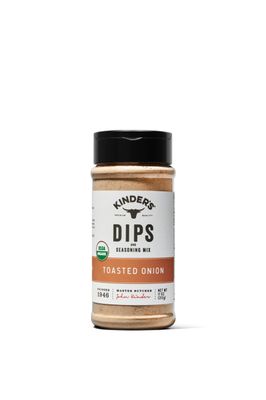 Kinder&#39;s Organic Toasted Onion Dip and Seasoning Mix, Premium Quality Seasoning, MSG Free and USDA Certified Organic, 11oz