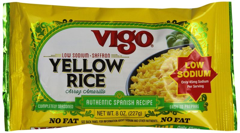 Vigo Low Sodium Yellow Rice, 8-Ounce (Pack of 12)