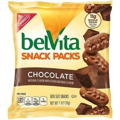 QT LIMITED Belvita Breakfast Biscuits Bite-Size Snack Packs Variety Pack, 1 oz Bags (12 Count)