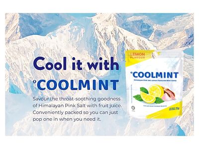 Himalaya Salt Mint Cooling Candy - Breath Refershing Energetic Hard Lemon Flavor LOT100 Cool Mint Candy (Lemon, Pack of 12)