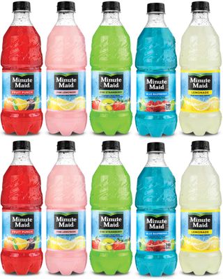 Minute Maid Fruit Punch 5 Flavors Variety Pack, Lemonade And Fruit Drinks 20 Oz (Pack of 10)