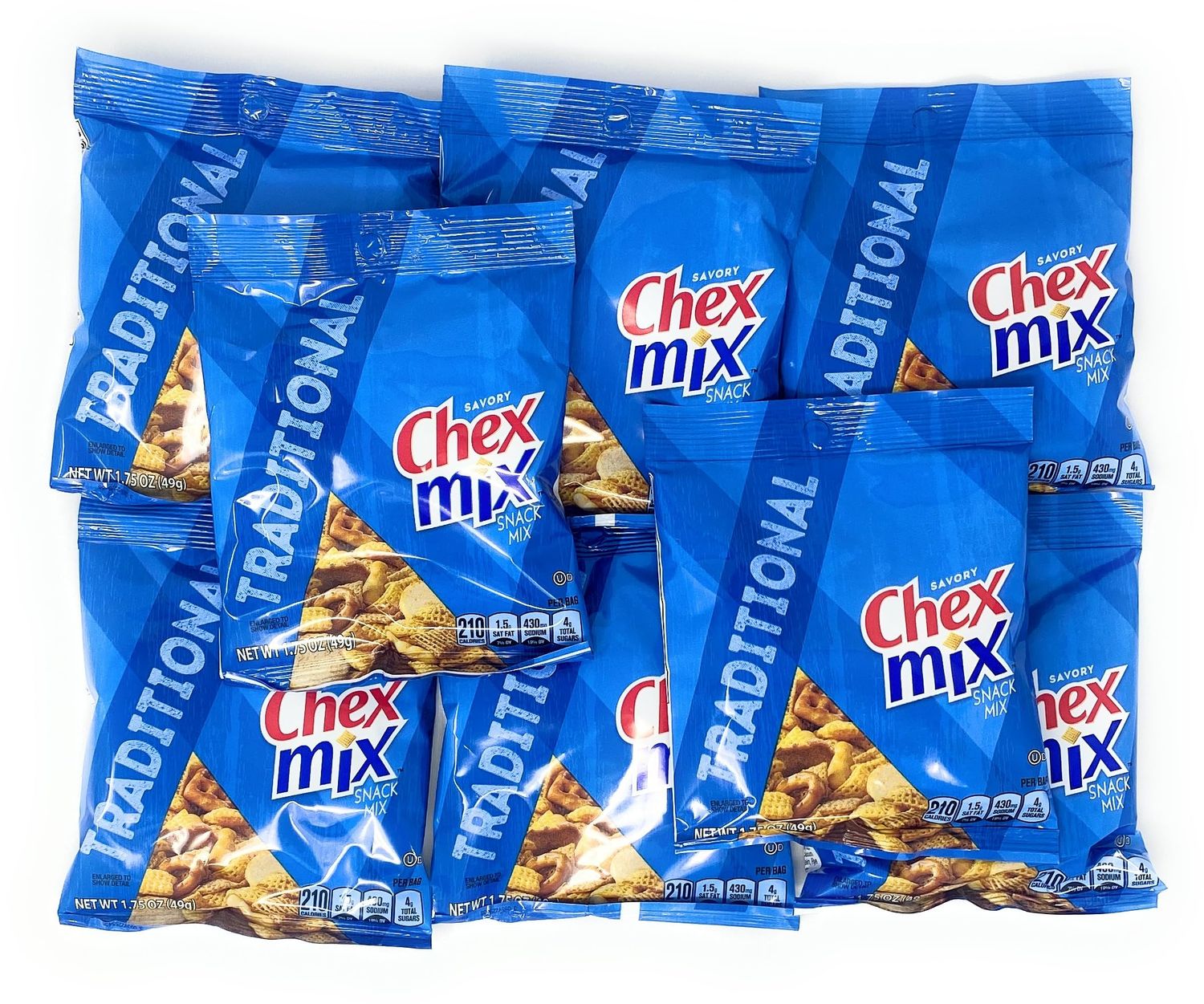 Chex Mix Traditional 1.75oz Bags - Snack Pack (8 Count)