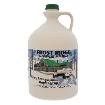 Frost Ridge Maple Farm, Organic Maple Syrup, Grade A, Gallon (128 FL Oz), Dark Robust (formerly Grade B)