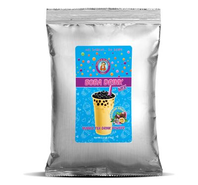 PASSION FRUIT Boba/Bubble Tea Drink Mix Powder By Buddha Bubbles Boba 1 Kilo (2.2 Pounds) | (1000 Grams)
