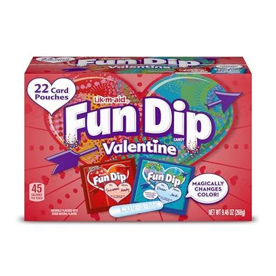 Fun Dip Valentine&#39;s Day Candy, Friendship Exchange, 22 Count Box