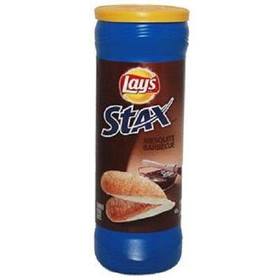 Lays Stax, Mesquite Barbecue, Count 1 - Chips / Grab Varieties &amp; Flavors