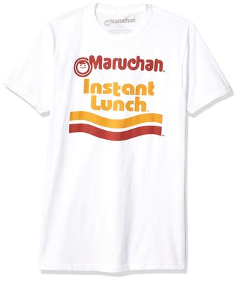 Maruchan unisex adult Ramen Noodle Instant Lunch Logo T-shirt T Shirt, White, X-Small US