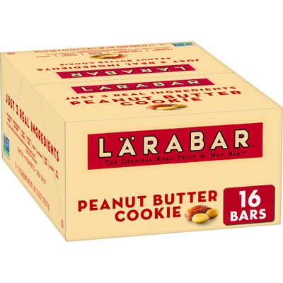 Larabar Peanut Butter Cookie, Gluten Free Vegan Fruit &amp; Nut Bar, 16 Ct, 27.2 OZ