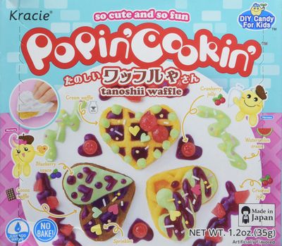 Kracie Popin&#39; Cookin&#39; Diy Candy for Kids, Waffle Kit, 1.2 Ounce
