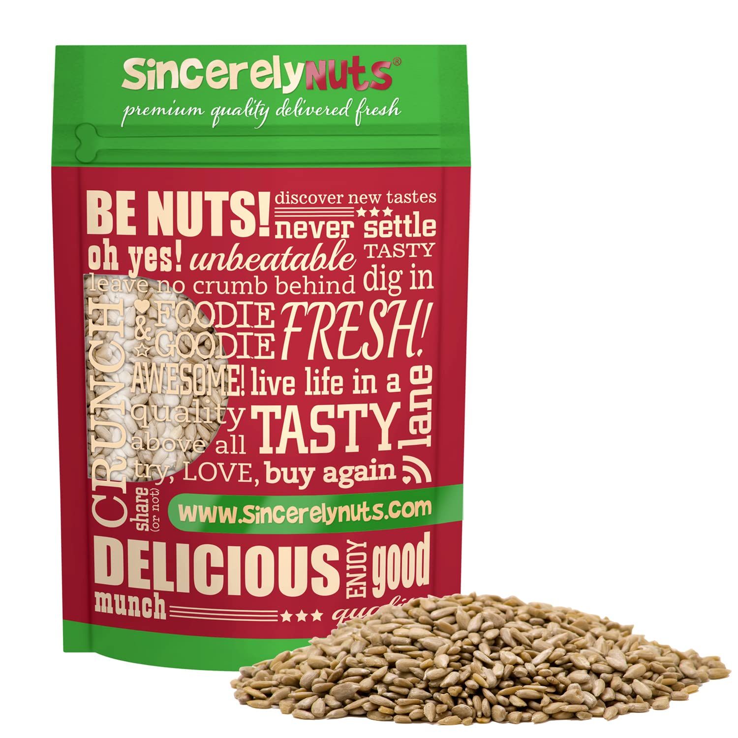Sincerely Nuts Sunflower Seed Kernels Raw (No Shell) (5lb bag) | Delicious Antioxidant Rich Snack | Source of Protein, Fiber, Essential Vitamins &amp; Minerals | Vegan and Gluten Free