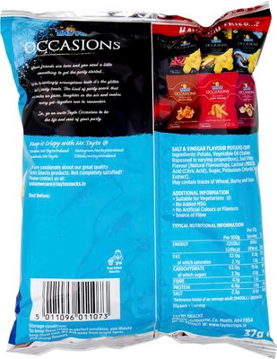 Tayto Salt &amp; Vinegar 37g (1.3oz) 5 Pack