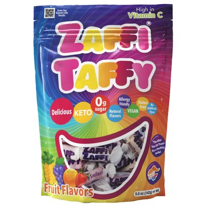 Zollipops Candy Clean Teeth Keto Sugar Free Taffy Assorted Flavors, 5 Oz (Pack of 1) - Savor the Goodness of Guilt-Free Snacking