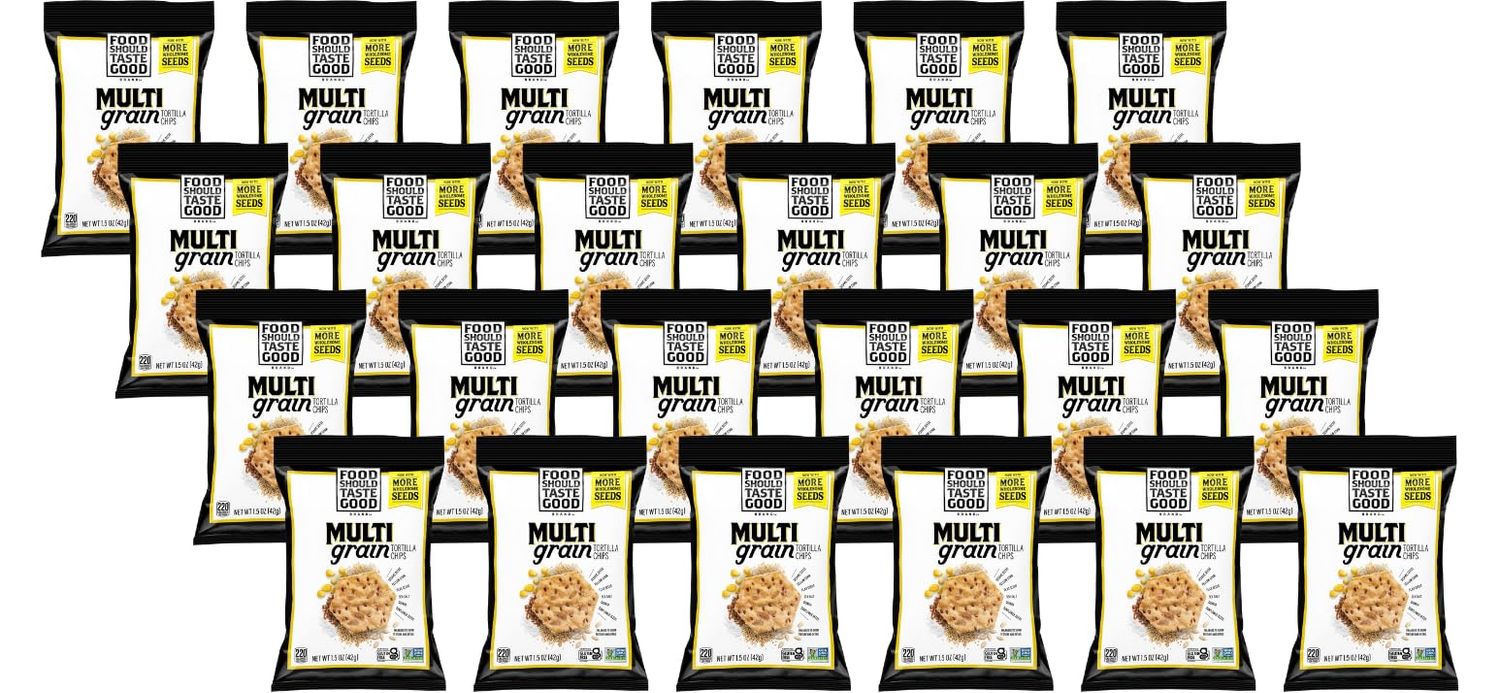 Food Should Taste Good Tortilla Chips, 1.5oz, Pack of 24 (Multigrain)