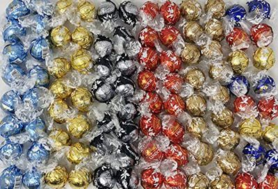 Lindt Lindor Assorted Flavored Truffles, Perfect for Parties Birthdays Engagements Weddings and More Occasions and Events, 100 Count