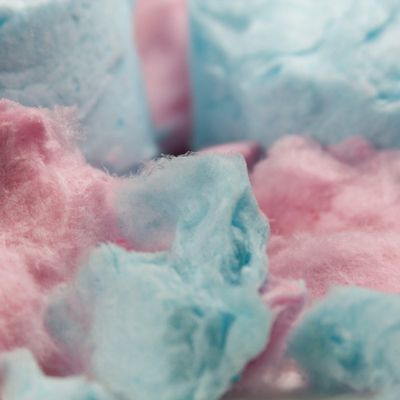 Snacktery Pink &amp; Blue Cotton Candy - Experience the Sweetness of the Fair with Strawberry &amp; Raspberry Flavored Cotton Candy - Pack of 3