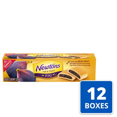 Newtons Soft &amp; Fruit Chewy Fig Cookies, (Fig Bars), 12 - 6.5 oz Boxes