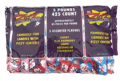 Zotz Fizzy Candy, 7 Flavor Assorted, 5-Pound Bag