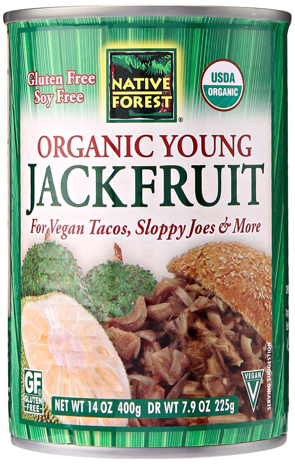 Native Forest Organic Young Jackfruit - Organic Canned Jackfruit, Jackfruit Canned, Jackfruit Organic, Vegan Meat Substitute - 14 Ounce (Pack of 1)