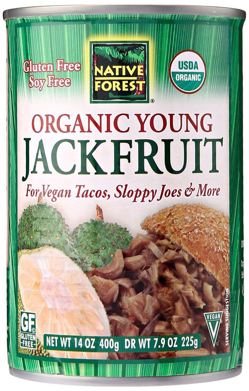 Native Forest Organic Young Jackfruit - Organic Canned Jackfruit, Jackfruit Canned, Jackfruit Organic, Vegan Meat Substitute - 14 Ounce (Pack of 1)