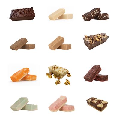 Uncle Butch's Fudge Custom Box - Creamy and Smooth Fudge Sampler - Choose Any 2 Flavors of Delicious &amp; Decadent Fudge - 16oz Total (1 Pack)