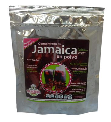 Powdered Drink Jamaica Oaxaquea, Concentrate Organic Jamaica, 100% Natural without Preservatives 300 G - 10.5 Oz (4L)