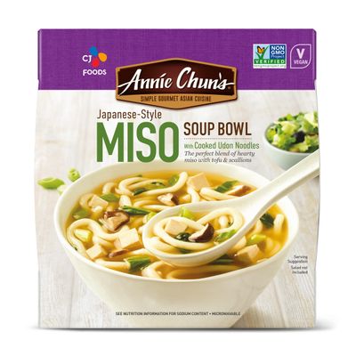 Annie Chun&#39;s Soup Bowl, Japanese Style Miso, Non GMO, Vegan, 5.9 Oz (Pack of 6)