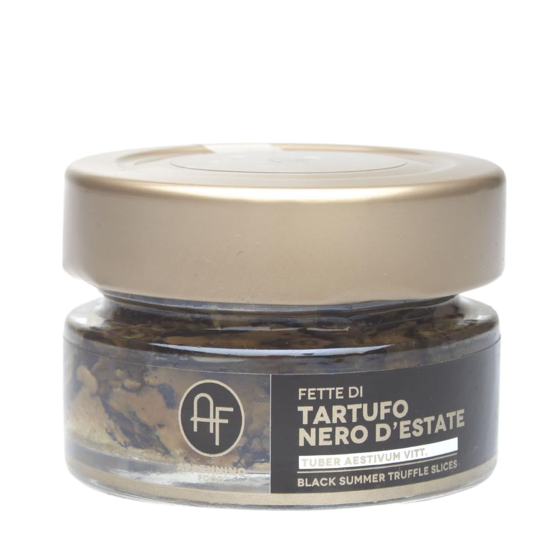 100% Italian Black Summer Truffle Slices in Olive Oil - Summer Truffle Carpaccio in Olive Oil - Perfect Substitute For Fresh Truffles All Year Long - 1.76oz (50g)