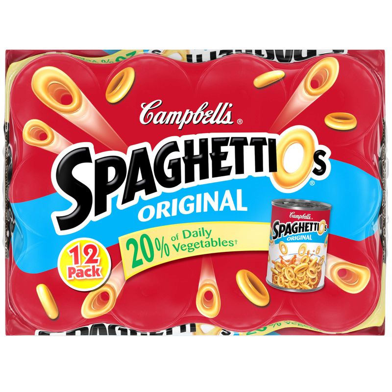 Campbell&#39;s SpaghettiOs Canned Pasta, Original, 15.8 oz., 12 Count