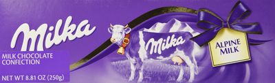 Milka Alpine Milk Chocolate Bar 270g (Pack of 1)