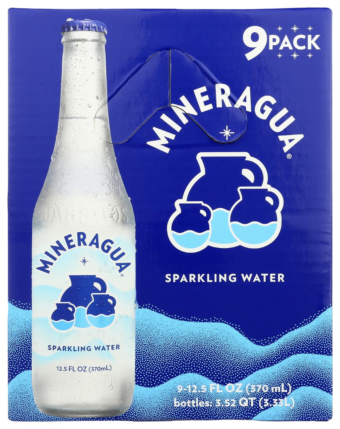 Mineragua Sparkling Water 9 Count, 3.52 QT