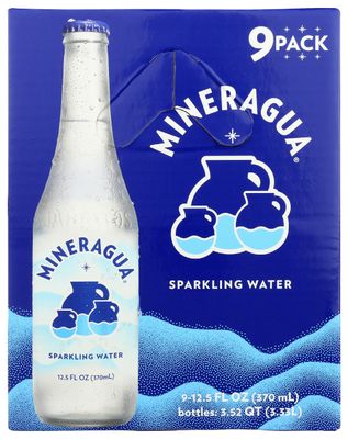 Mineragua Sparkling Water 9 Count, 3.52 QT
