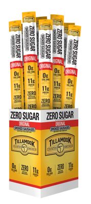 Tillamook Country Smoker Keto Friendly Zero Sugar Smoked Sausages, Original, 1.25 Ounce, 24 Count