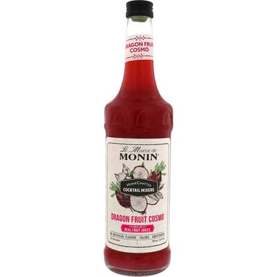 Monin - HomeCrafted Dragon Fruit Cosmo Cocktail Mix, Ready-to-Use Drink Mixer, Strawberry &amp; Pear Blend, Made with Natural Flavors &amp; Real Fruit Juice, DIY Cocktails, Just Add Vodka (750 ml)