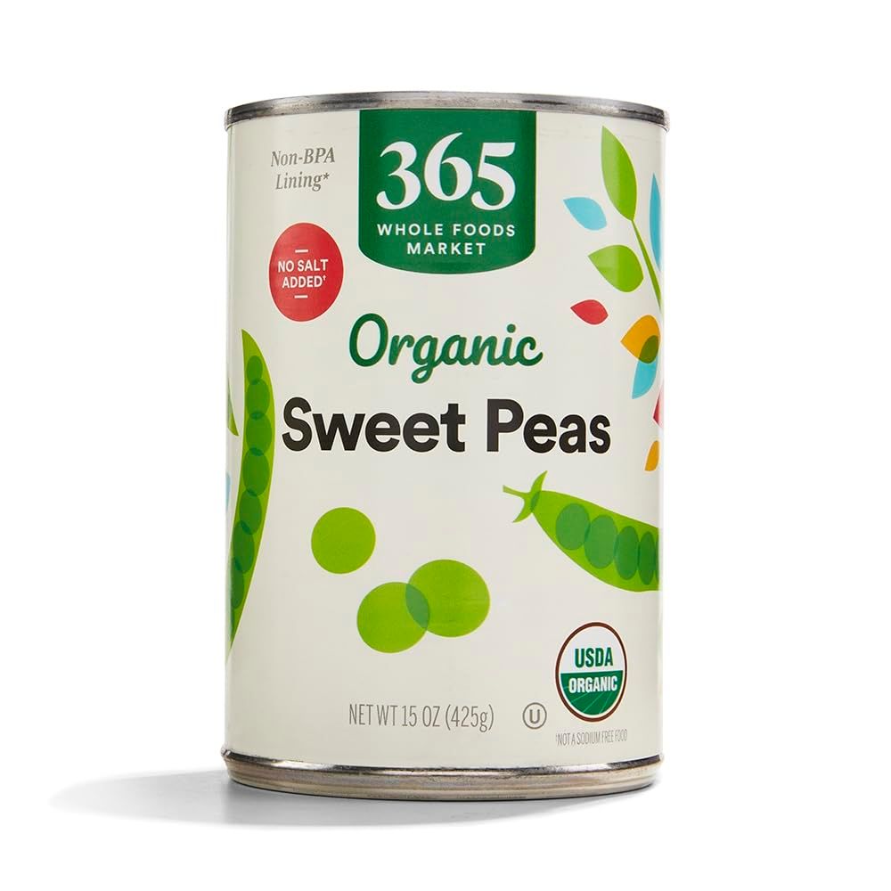 365 by Whole Foods Market, Peas Sweet Organic, 15 Ounce