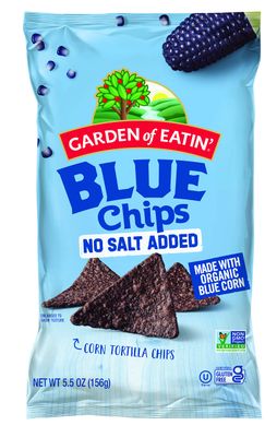 Garden of Eatin&#39; Tortilla Chips, Unsalted, Blue Corn, 5.5 oz (Pack of 12)