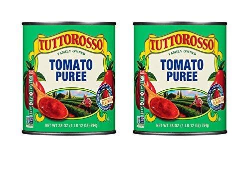 Tuttorosso Delicious Puree Canned Tomatoes, 28oz Cans (Pack of 2)