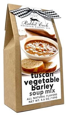 Rabbit Creek Hearty Soup Mix Tuscan Barley Soup Mix - Homemade Soup Mix with Chicken Base