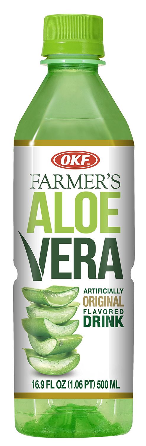 OKF Farmer&#39;s Aloe Vera Drink, Original, 16.9 Fluid Ounce (Pack of 12)