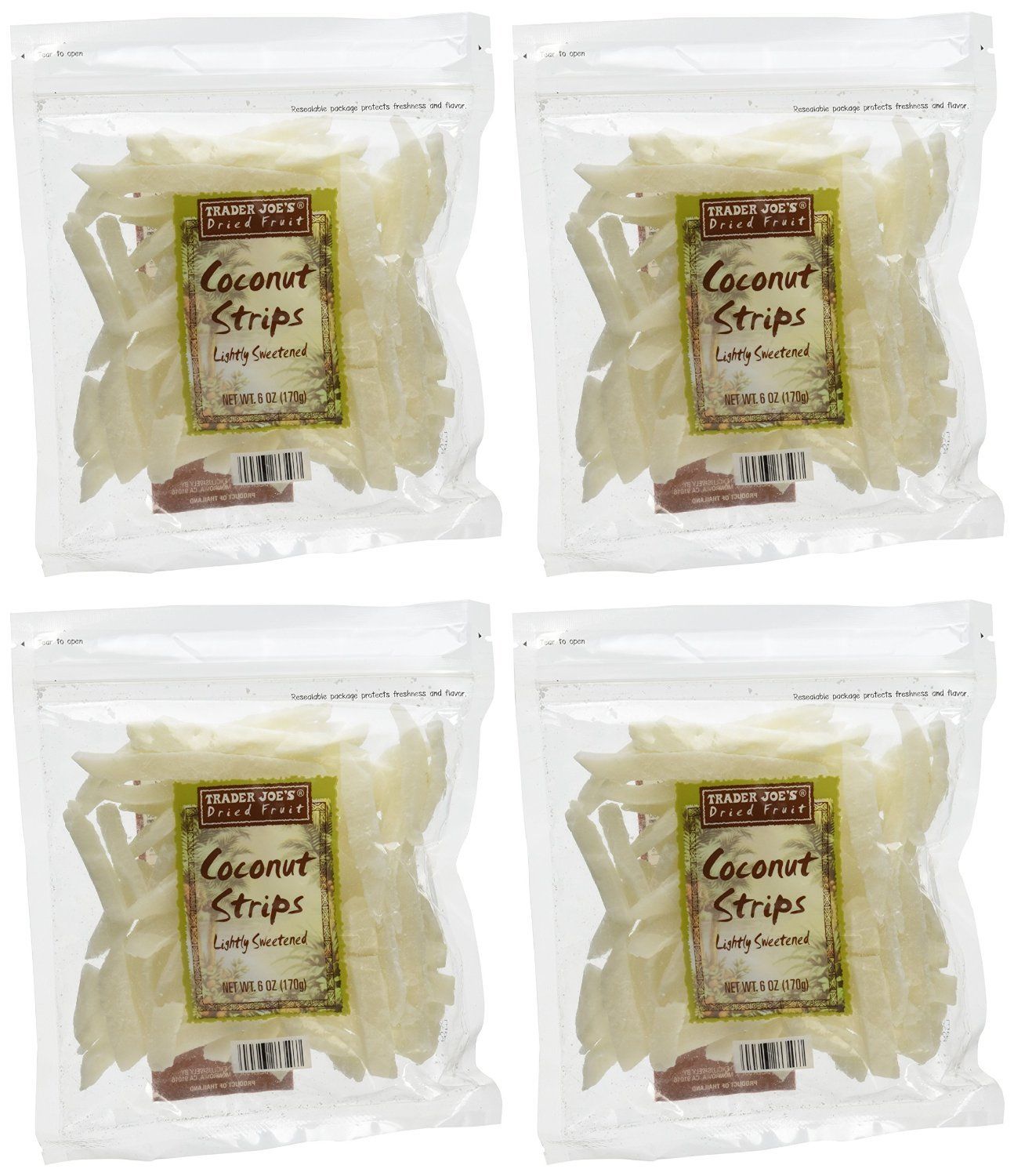 Trader Joe&#39;s Coconut Strips (Pack of 4)