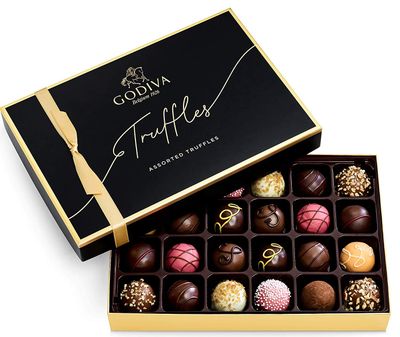 Godiva Chocolatier Signature Truffles Assorted Chocolate Gift Box 24Ct 1 ounces