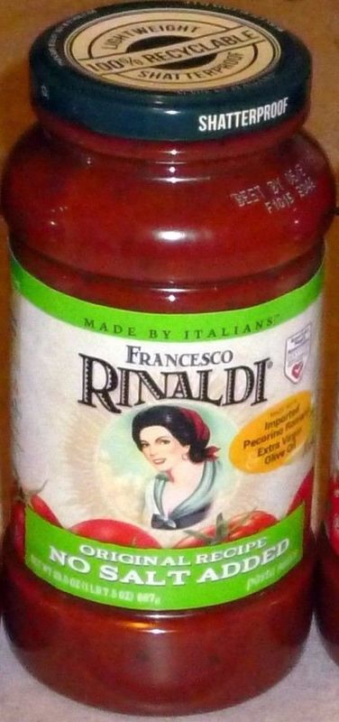 2 Set - Francesco Rinaldi No Salt Added Pasta Sauce-23.5 oz.