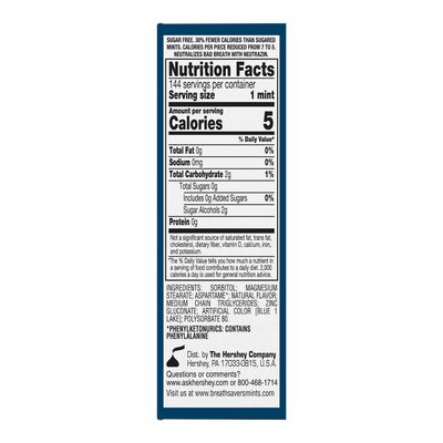 BREATH SAVERS Peppermint Sugar Free Breath Mints Rolls, 0.75 oz (24 Count)